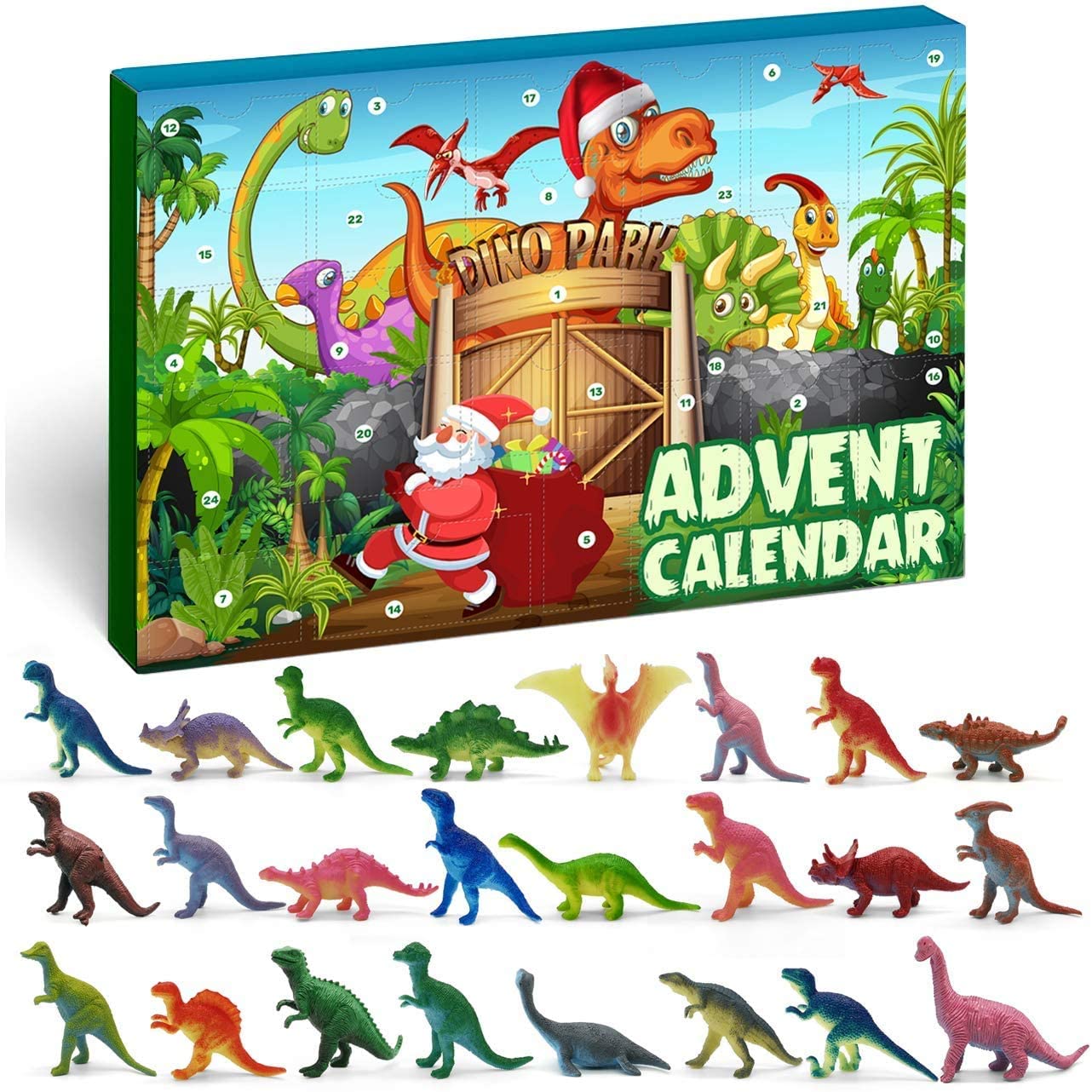 адвент календарь с динозаврами