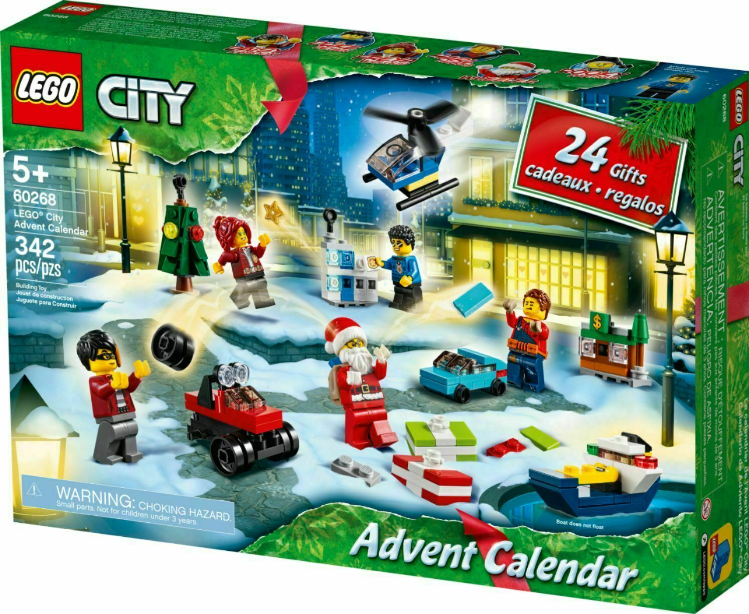 Адвент-календарь Lego City Christmas Minifigures Santa NEW купить со скидкой